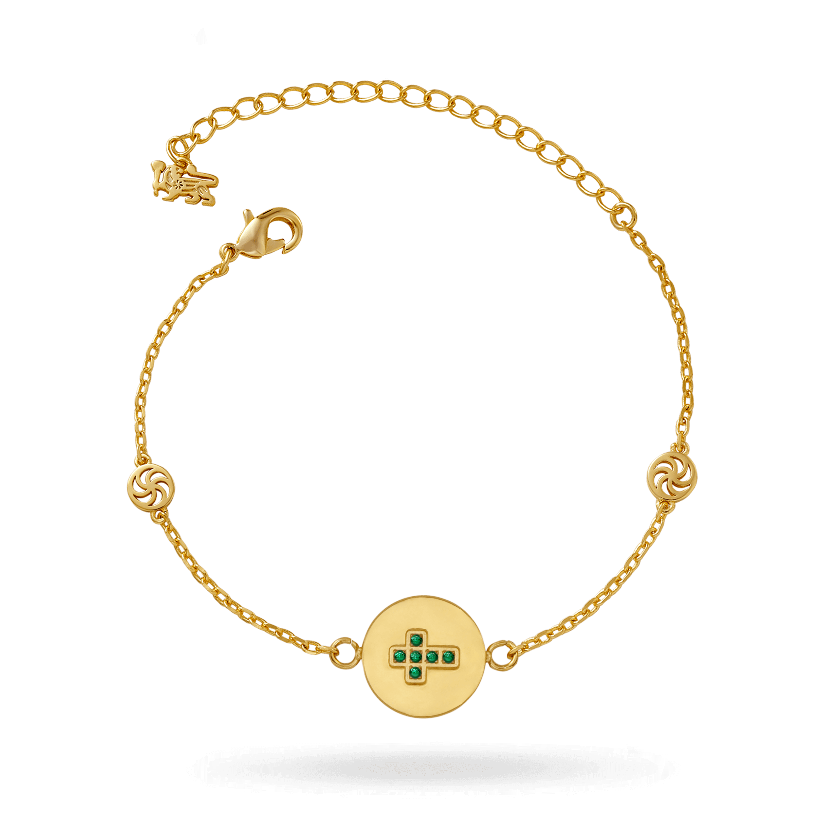 Birthstone Cross Bracelet